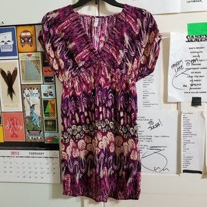 Xhilaration Multicolor Patterned Mini Dress